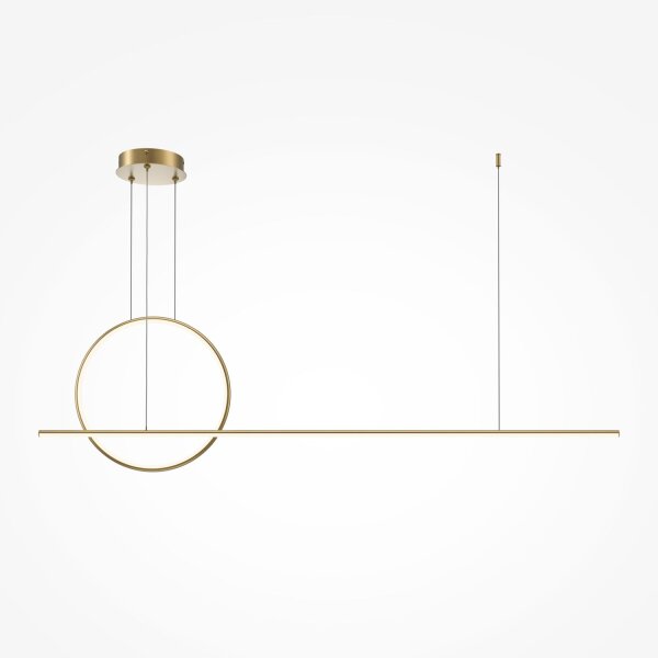 Suspension LED aluminium H : max. 344 cm en laiton