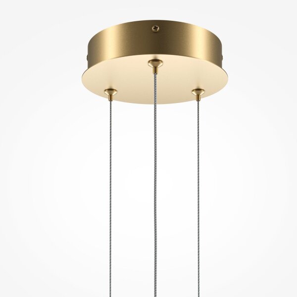 Suspension LED aluminium H : max. 344 cm en laiton