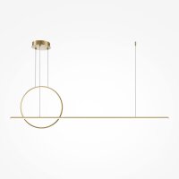 Suspension LED aluminium H : max. 344 cm en laiton