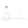 Suspension LED aluminium H : max. 344 cm en laiton
