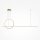 Suspension LED aluminium H : max. 344 cm en laiton