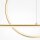 Suspension LED aluminium H : max. 344 cm en laiton