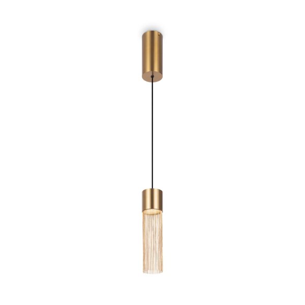 Suspension LED métal D : 8 cm rond H : max. 132 cm LIV