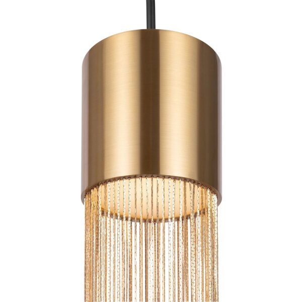 Suspension LED métal D : 8 cm rond H : max. 132 cm LIV