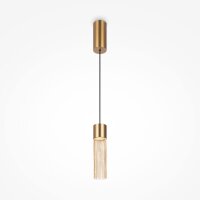 Suspension LED métal D : 8 cm rond H : max. 132 cm...