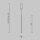 Suspension LED Aluminium D : 1,7 cm H : max. 415 cm