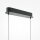 Suspension LED métal H : max. 305,7 cm noir 800 lm