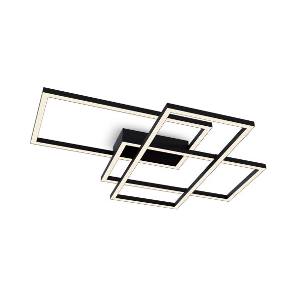 Plafonnier LED Métal Noir 2900 lm Moderne MIA