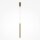 Suspension LED aluminium ronde Ø 3 cm H : max. 340 cm