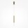 Suspension LED aluminium ronde D : 3 cm H : max. 345 cm
