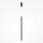 Suspension aluminium LED D : 3 cm rond H : max. 380 cm