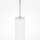 Suspension aluminium LED Ø 3 cm rond H : max. 345 cm