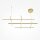 Suspension LED aluminium H : max. 312 cm en or SIRI