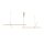 Lampe à suspendre LED aluminium H : max. 310 cm en or 1900 lm
