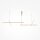 Lampe à suspendre LED aluminium H : max. 310 cm en or 1900 lm