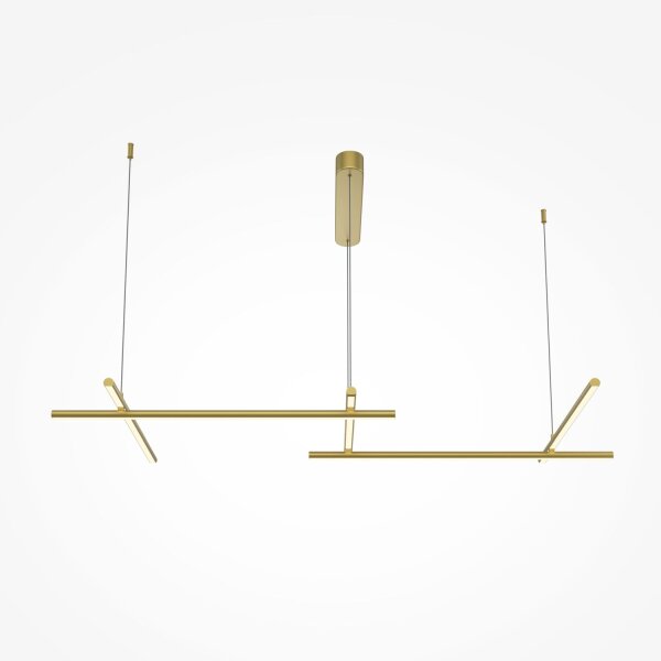 Suspension LED aluminium H : max. 310 cm en or SIRI