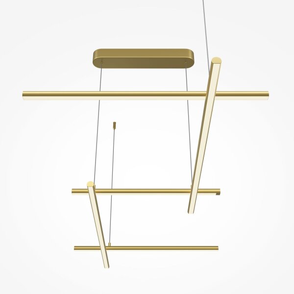 Suspension LED aluminium H : max. 310 cm en or SIRI