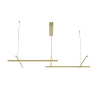 Suspension LED aluminium H : max. 310 cm en or SIRI