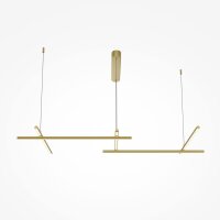 Suspension LED aluminium H : max. 310 cm en or SIRI