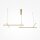 Suspension LED aluminium H : max. 310 cm en or SIRI