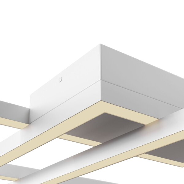Plafonnier métal LED blanc changement de couleur 3000-4000 K