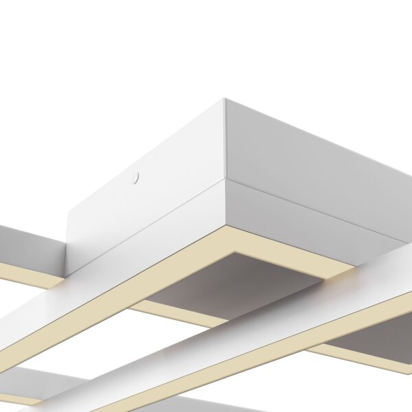 Plafonnier LED métal blanc blanc chaud 3000 K 4100 lm