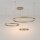 Lustre LED Aluminium Ø 80 cm H : max. 120 cm rond