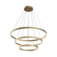 Lustre LED aluminium rond Ø 80 cm H : max. 120 cm