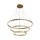 Lustre LED aluminium rond Ø 80 cm H : max. 120 cm