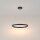 Lustre LED anneau rond Ø 60 cm H : max. 120 cm