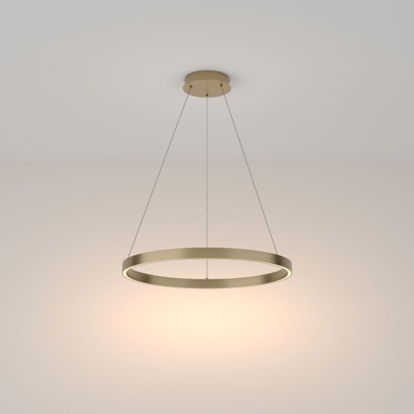 Lustre LED aluminium rond Ø 60 cm H : max. 120 cm