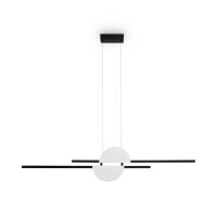 Lampe à suspendre LED Aluminium Métal H :...
