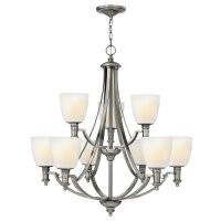 Grand lustre Abat-jour en verre réglable...