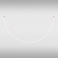 Lampe LED suspendue Aluminium doré blanc 2200 lm...