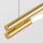 Suspension à LED en aluminium doré blanc allongé 910 lm
