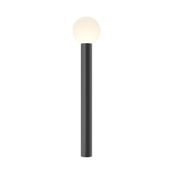 Lampe dextérieur aluminium E27 IP54 hauteur 80 cm noir blanc