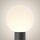 Lampe dextérieur aluminium E27 IP54 hauteur 80 cm noir blanc
