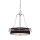 Suspension ronde en noir argenté Ø58cm à faible éblouissement