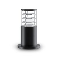 Borne déclairage aluminium 25 cm IP54 noir E27 rond