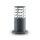 Borne déclairage aluminium E27 IP54 hauteur 25 cm gris rond