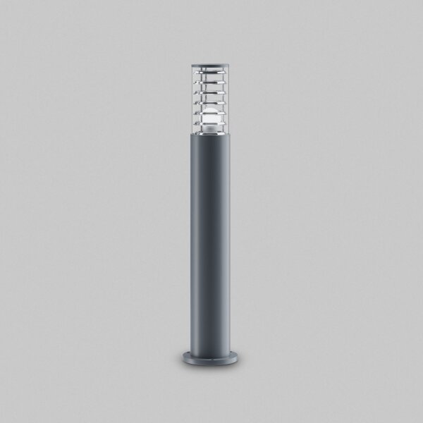 Borne déclairage aluminium 79,6 cm IP54 Gris E27 rond