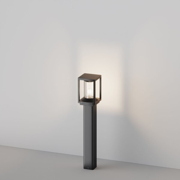 Lampadaire extérieur aluminium E27 IP54 hauteur 75 cm graphite