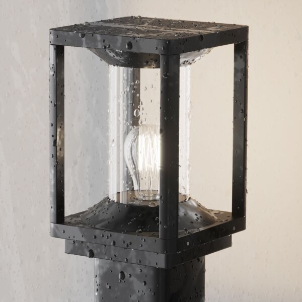 Lampadaire extérieur aluminium E27 IP54 hauteur 75 cm graphite