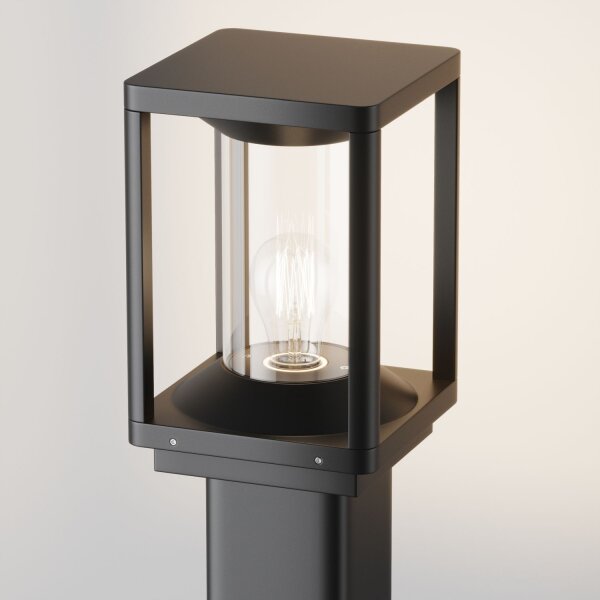 Lampadaire extérieur aluminium E27 IP54 hauteur 75 cm graphite