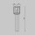 Lampadaire extérieur aluminium E27 IP54 hauteur 75 cm graphite