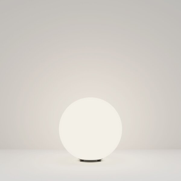 Lampe dallée E27 IP54 29 cm de haut avec piquet de terre Gris Blanc