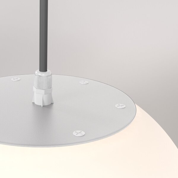 Lampe dextérieur ronde Ø 30 cm H : max. 150 cm IP54 Gris Blanc