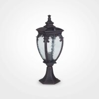 Lampe de socle aluminium verre E27 IP44 48,5 cm de haut
