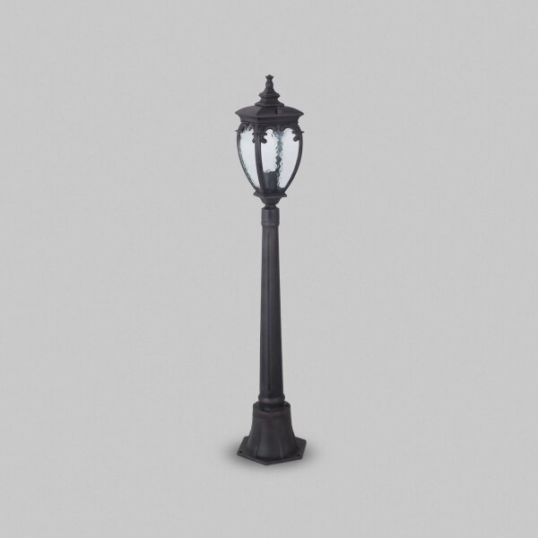 Lampe dallée en aluminium verre 113 cm IP44 en bronze antique