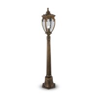 Lampadaire extérieur aluminium verre hauteur 113...